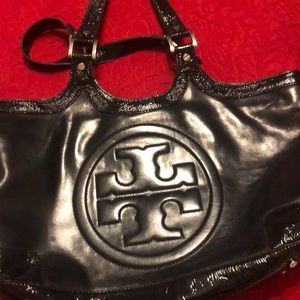 Black Tory Burch leather purse